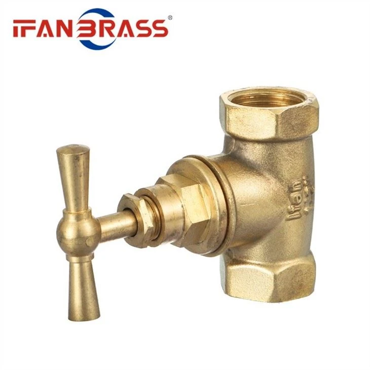 brass double bibcock